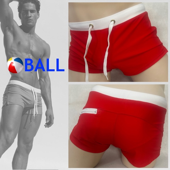 Ball Other - Ball Stretch Swim Trunks Medium Gently worn 30-36" waist 2.5" inseam 80% nylon